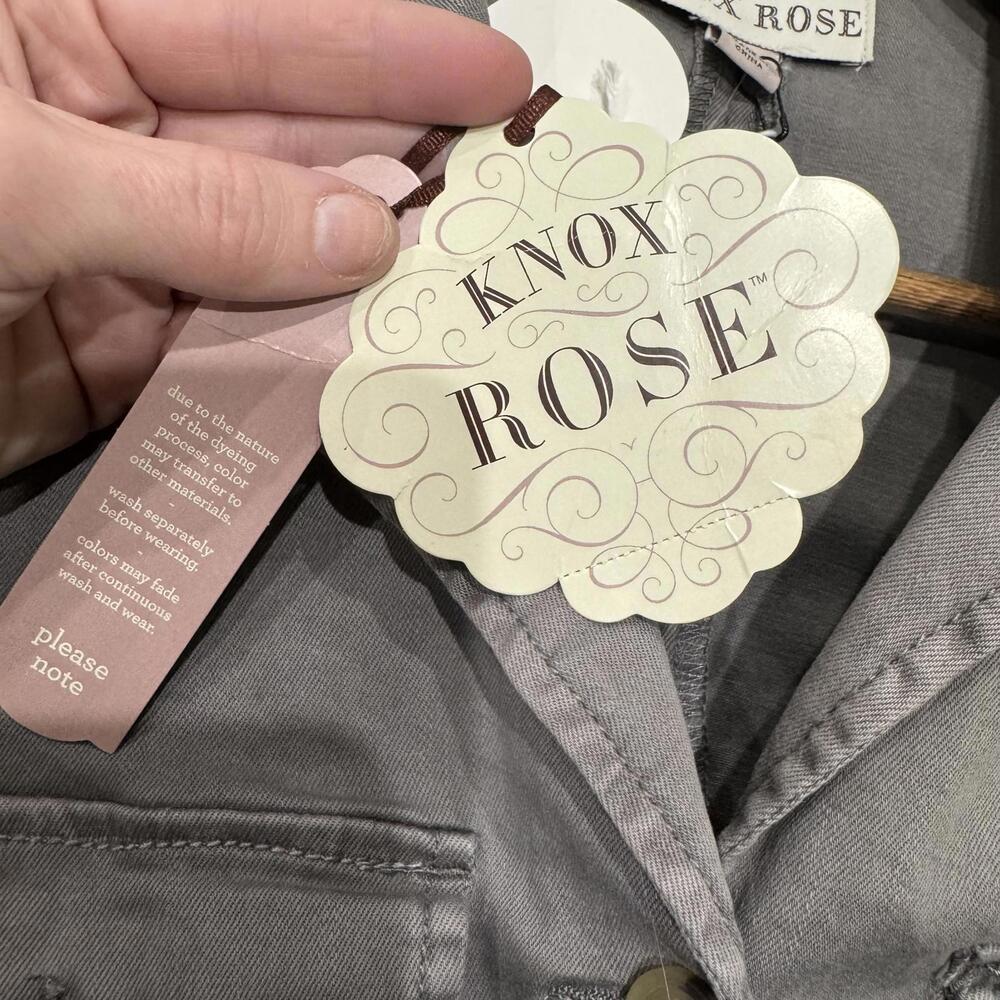 NWT Knox Rose‎ Women’s Jacket - Size M - Medium Gray - Autumn Fall Lightweight - Picture 9 of 9
